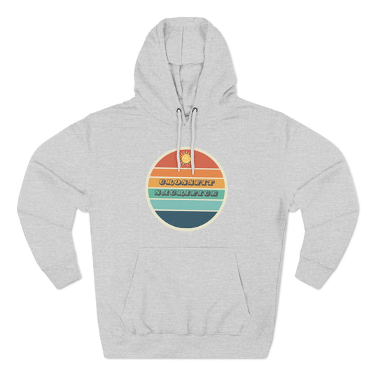 Three-Panel Fleece Hoodie